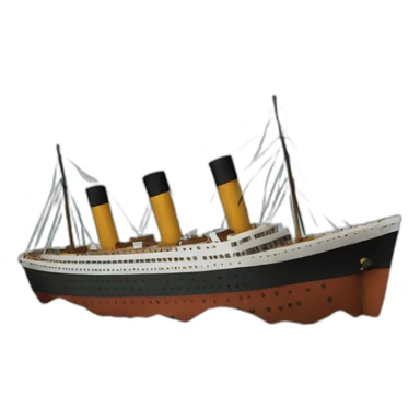 titanic ship sinking sticker