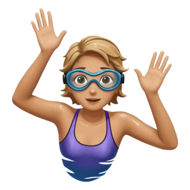 person swimming laps in pool zoomed out showing lap swiming back stroke, no more zoomed out full body but par under water I want to see the water sticker