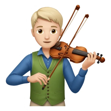 cricket, vest, violin sticker