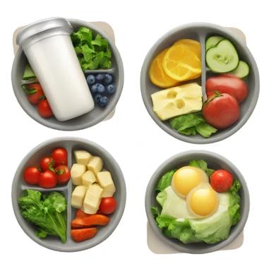 healty meal prep app logo sticker