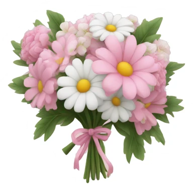 bouquet of flowers pink and white  sticker