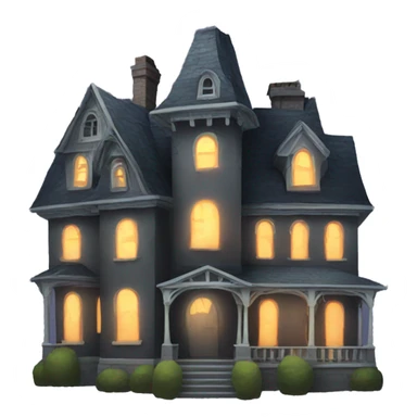 haunted house sticker