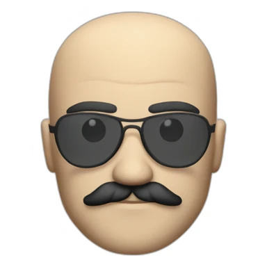 Agent 47 with mustach sticker