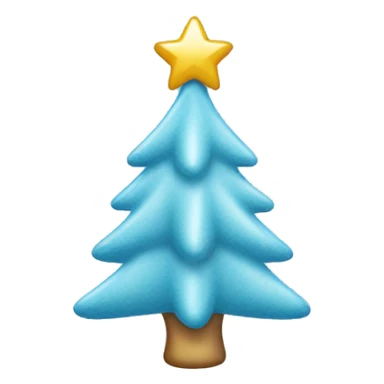 Light Blue Christmas tree decoration sticker