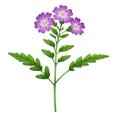 single Verbena, stem sticker