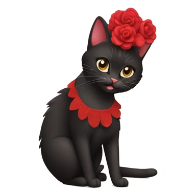 Flamenco cat sticker
