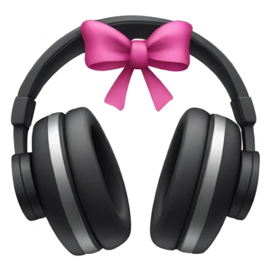 Headphones with bows sticker