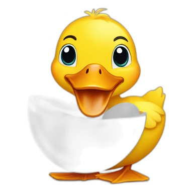 duck has a egg sticker