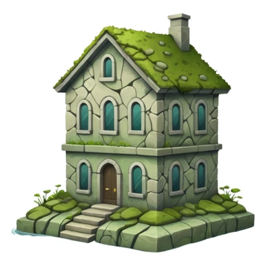 a building nearly underwater sticker