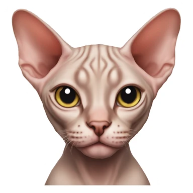 Sphynx cat lies
 sticker