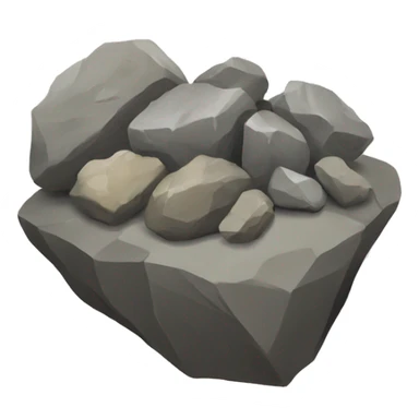 Stones and rocks crest sticker