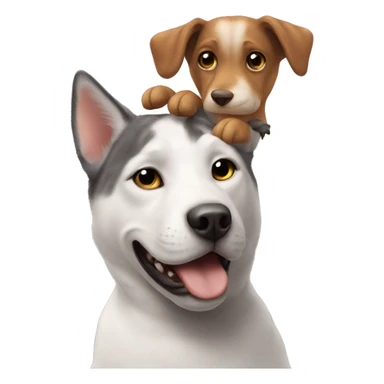 katze und hund spielen sticker