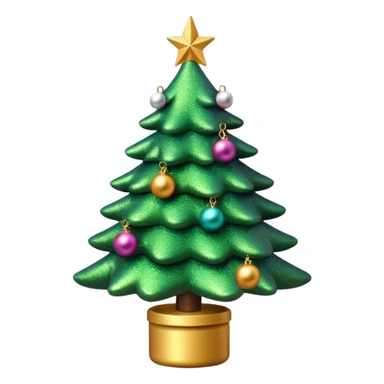 Christmas tree toy sticker