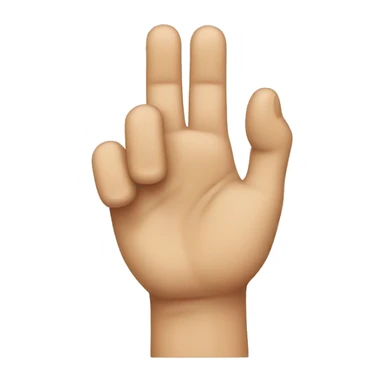 bent index finger sticker