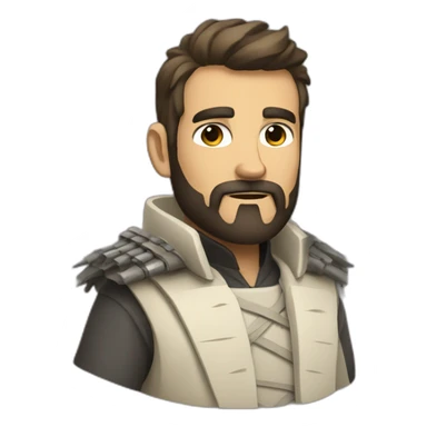 reddit moderator (neck beard, full body, trenchcoat, katana) sticker