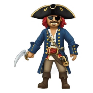 Pirate des caraibes sticker