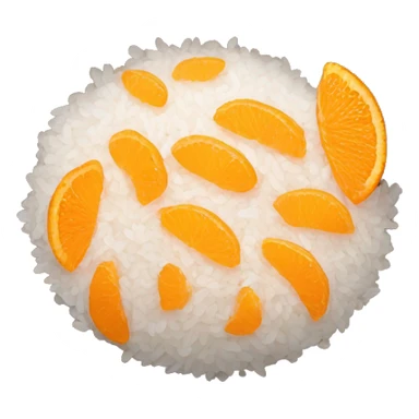 bowl of rice nctto oranges sticker