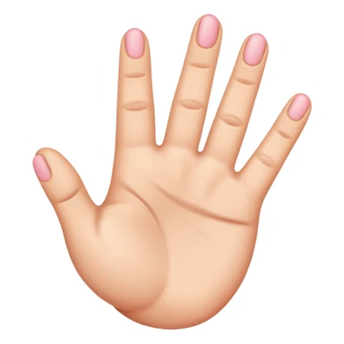 Yvl hand emoji three fingers excluding pinky and index  sticker