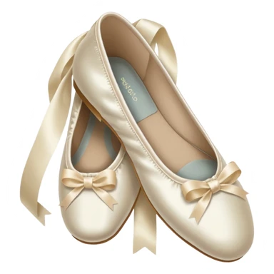 Ivory ballet shoes sticker