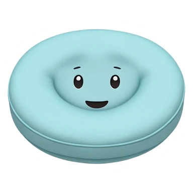 simple cute cushion shaped like a seat pad sticker