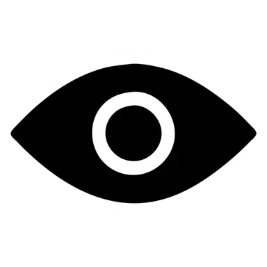 a green evil eye, simple and bold, graphic icon sticker