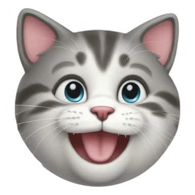 happy cute kitty sticker