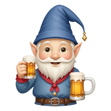 Drunk garden gnome sticker