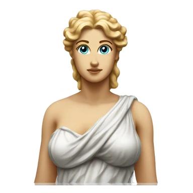 Aphrodite statue not smiling sticker