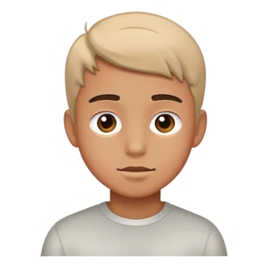 realistic portrait of a boy sticker