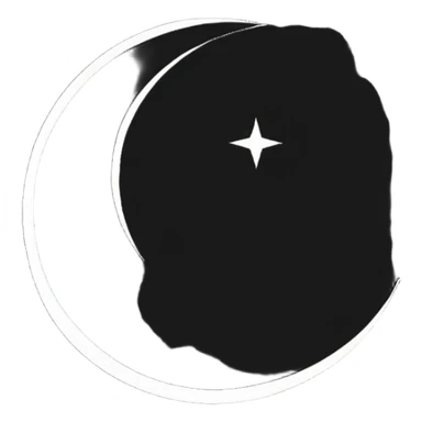Islamic star and crescent symbol sticker