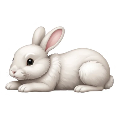 fullbody laying bunny  ios 16 sticker
