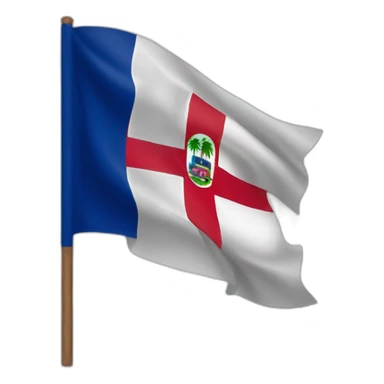 Dominican flag sticker