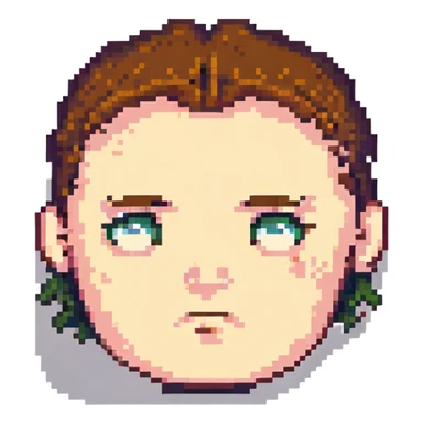 frowning face with lowered eyebrows sticker