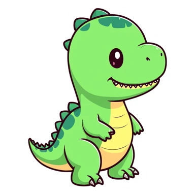 dino blushing  sticker