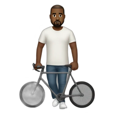 Kanye west on cycle  sticker