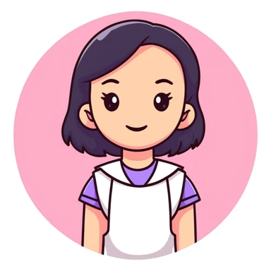 Pink girly girl  sticker