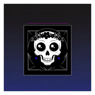 goth banner, cute, expressive, minimal, variation 3 sticker