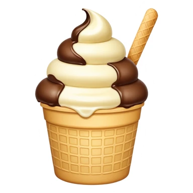 Very big ice cream in tub sticker