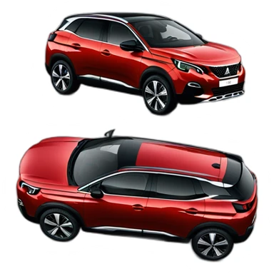 Peugeot 3008 rojo sticker