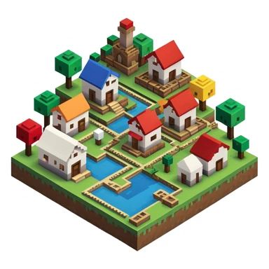 Minecraft village sticker