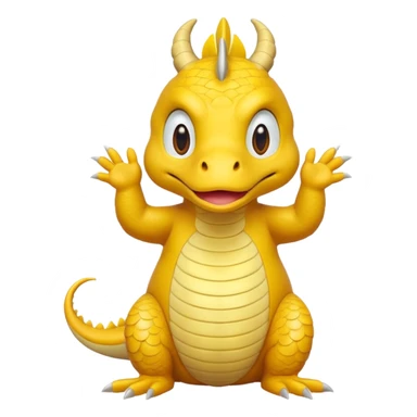 Draw a dragon that has his hands on. His head (confused?) like psyduck and a head tilted sticker