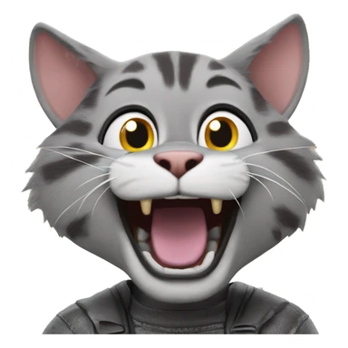 crusty the cat from Chuck e cheese sticker
