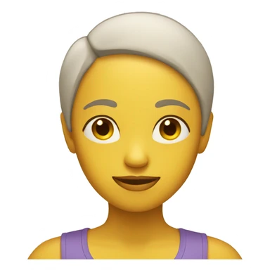 person with yellow skin tone doing yoga sticker