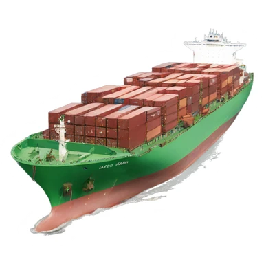 container ship sticker