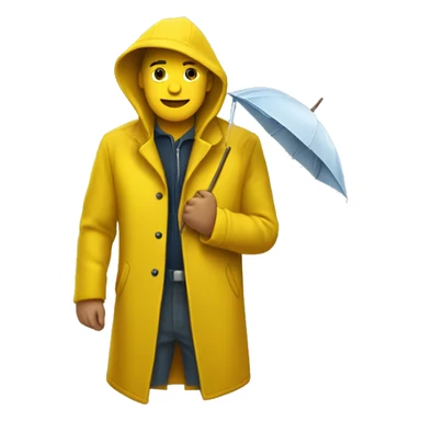 Manteau de pluie jaune  sticker