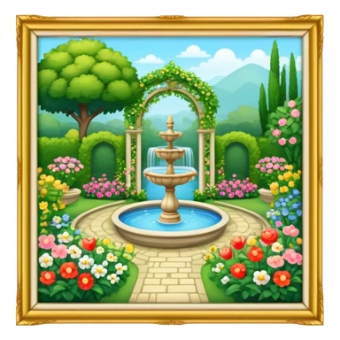 garden," "pleasure-garden," sticker