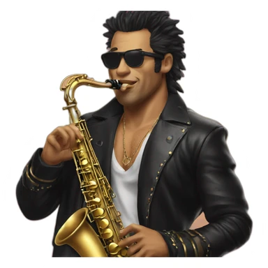 sexy sax man from the lost boys sticker