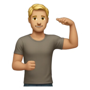 A men with hand but without arm sticker