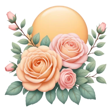 Pastel warm-colored romantic vtinage aesthetic  sticker