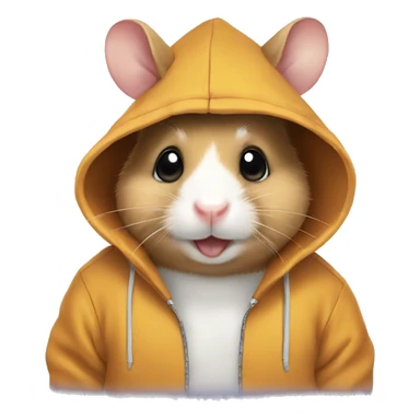 Hamster with hoodie sticker